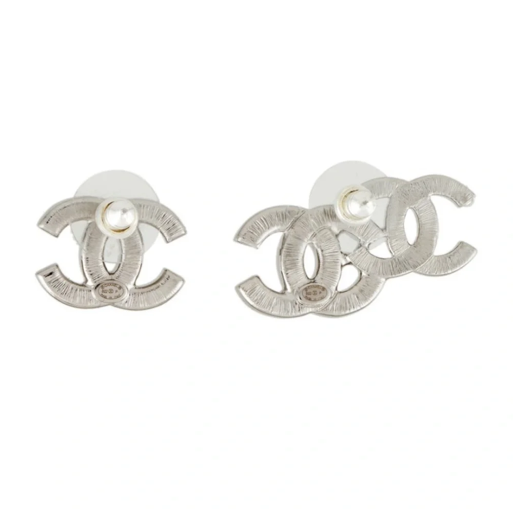 Chanel CC earings metal and strass with collateral costume 22P